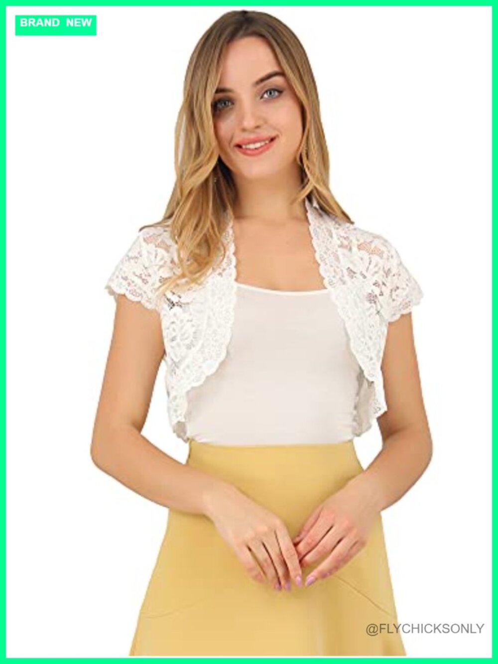 Lace Bolero Shrug Short Sleeve Sheer Floral Crop Cardigan